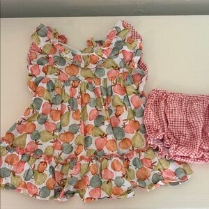 Carrera Girls Fruit-Print Dress in Pink, Green, Orange